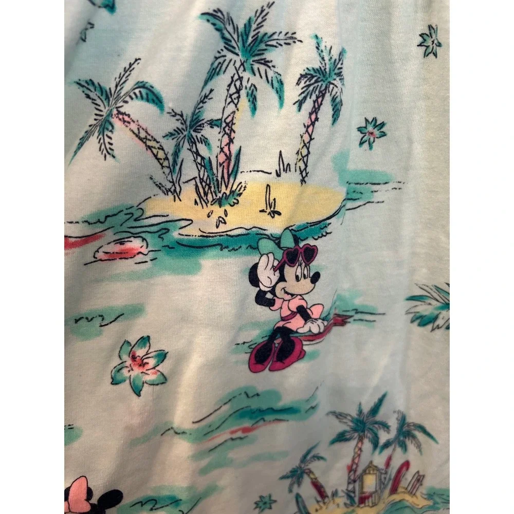 Disney Jumping Beans Dress Mint Green Minnie Mouse Tropical Handkerchief‎ bin A